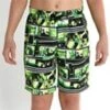 Speedo Shantytown Jungen Watershort Printed Leisure 17" - 116 Black/fluo Green -Schwimmausrüstung Geschäft 00049357 166829 D 88354