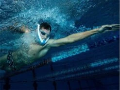 Ameo Powerbreather Sport Schnorchel - Blue -Schwimmausrüstung Geschäft 00050316 0 D 96475