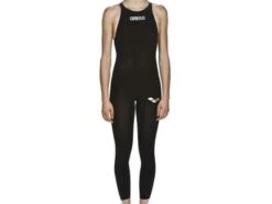 Arena Powerskin R-EVO+ Open Water Women Wettkampfanzug Full Body, Closed Back - 28 Black/fluo Yellow