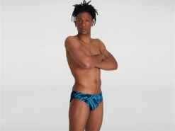 Speedo Allover 7 Cm Brief Badehose Eco EnduraFlex - 6 Black/blue -Schwimmausrüstung Geschäft Allover20720cm20Brief20Badehose blackbl 4
