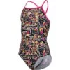 Arena Allover Mädchen Badeanzug Light Drop Back - 128 Freak Rose/black Multi -Schwimmausrüstung Geschäft Allover20Madchen20Badeanzug ldp freakrose 1