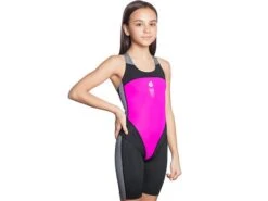 Mad Wave Athletic Junior Schwimmanzug Langes Bein - XL Pink -Schwimmausrüstung Geschäft Athletic20Junior20Schwimmanzug bein pink 3