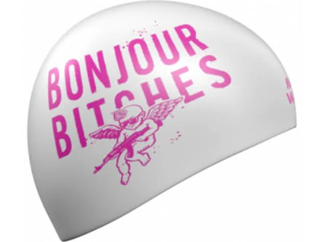 Mad Wave Bonjour Reversible Silikon Badekappe - Pink 3 Mad Wave Bonjour Reversible Silikon Badekappe - Pink
