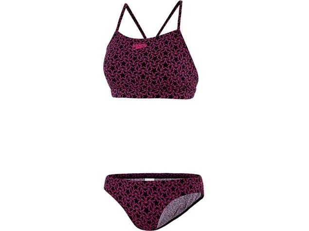 Speedo Boomstar Allover Thinstrap Schwimmbikini Endurance10 - 34 Black/pink 3 Speedo Boomstar Allover Thinstrap Schwimmbikini Endurance10 - 34 Black/pink