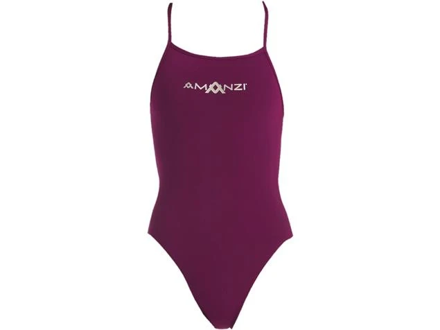 Amanzi Bordeaux Girl Badeanzug Tie Back - 140 (10) 3 Amanzi Bordeaux Girl Badeanzug Tie Back - 140 (10)