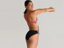 Arena Crazy Make Up Badeanzug Challenge Back - 38 Black/fluo Red -Schwimmausrüstung Geschäft Crazy20Make20Up20Badeanzug blackflred 5