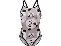 Arena Crazy Panda Back Badeanzug Super Fly - 34 Black/white Multi