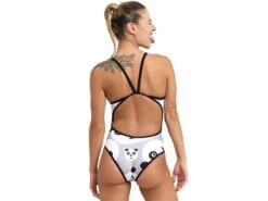 Arena Crazy Panda Back Badeanzug Super Fly - 34 Black/white Multi -Schwimmausrüstung Geschäft Crazy20Panda20Back20Badeanzug 3