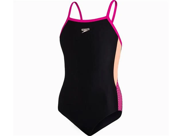 Speedo Dive Thinstrap Mädchen Badeanzug Muscleback - Endurance10 - 140 Black/orange 3 Speedo Dive Thinstrap Mädchen Badeanzug Muscleback - Endurance10 - 140 Black/orange