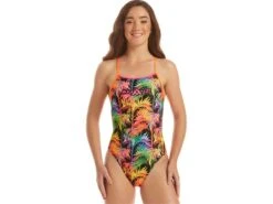 Amanzi Electric Oasis Ladies Badeanzug Tie Back - 40 (14)