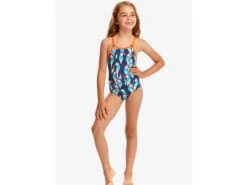 Funkita Pengoo Parade Toddler Girls Badeanzu - 128 (6) -Schwimmausrüstung Geschäft FG01T PENGOO PARADE 03