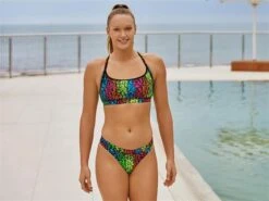 Funkita Sunset West Ladies Schwimmbikini Sports Top + Sports Brief - 40 (14) -Schwimmausrüstung Geschäft FKS026L SUNSET WEST 03