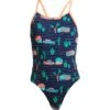 Funkita Eco Trailer Trash Girls Badeanzug Diamond Back - 164 (12) -Schwimmausrüstung Geschäft FKS033G70922 3