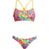 Funkita Stroke Rate Ladies Schwimmbikini Swim Crop Top + Hipster Brief - 34 (8) -Schwimmausrüstung Geschäft FKS037L STROKE RATE 01