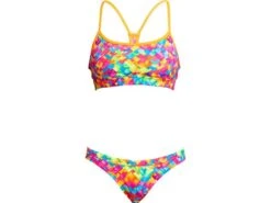 Funkita Stroke Rate Ladies Schwimmbikini Swim Crop Top + Hipster Brief - 34 (8)