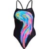 Funkita Icarus Ink Ladies Badeanzug Single Strength - 40 (14) -Schwimmausrüstung Geschäft FKS044L ICARUS INK 01