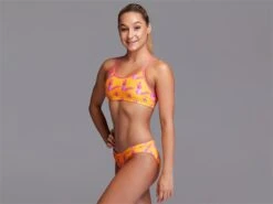 Funkita Pineapple Punch Girls Schwimmbikini Racerback - 164 (12) -Schwimmausrüstung Geschäft FS02G PINEAPPLE PUNCH 03