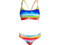 Funkita Dye Hard Ladies Schwimmbikini Sports Top + Sports Brief - 40 (14)