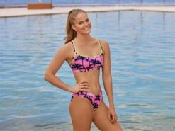 Funkita Pop Palms Ladies Schwimmbikini Sports Top + Sports Brief - 34 (8) -Schwimmausrüstung Geschäft FS02L POP PALMS 03