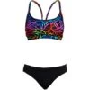 Funkita Rainbow Web Ladies Schwimmbikini Sports Top + Sports Brief - 34 (8) -Schwimmausrüstung Geschäft FS02L RAINBOW WEB 01