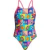Funkita Rat Pack Girls Badeanzug Diamond Back - 140 (8)