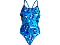 Funkita Bashed Blue Ladies Badeanzug Diamond Back - 34 (8)
