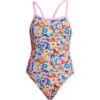 Funkita Feline Fiesta Girls Badeanzug Single Strap - 152 (10) -Schwimmausrüstung Geschäft FS16G FELINE FIESTA 01