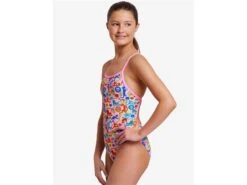 Funkita Feline Fiesta Girls Badeanzug Single Strap - 152 (10) -Schwimmausrüstung Geschäft FS16G FELINE FIESTA 03