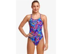 Funkita Peacock Paradise Girls Badeanzug Single Strap - 164 (12) -Schwimmausrüstung Geschäft FS16G PEACOCK PARADISE 03