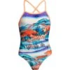 Funkita Misty Mountain Girls Badeanzug Strapped In - 152 (10)