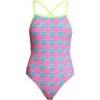 Funkita Kiss Kiss Girls Badeanzug Strapped In - 152 (10) -Schwimmausrüstung Geschäft FS38G KISS KISS 01