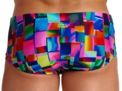 Funky Trunks Patch Panels Mens Badehose Classic Trunks - 6 (L) -Schwimmausrüstung Geschäft FT30M PATCH PANELS 02