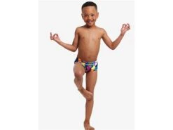 Funky Trunks Bel Air Beats Toddler Badehose Printed Trunk - 116 (5) -Schwimmausrüstung Geschäft FT32T BEL AIR BEATS 03