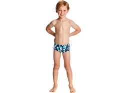 Funky Trunks Pengoo Parade Toddler Badehose Printed Trunks - 128 (6) -Schwimmausrüstung Geschäft FT32T PENGOO PARADE 0071
