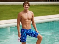 Funky Trunks Leaf Laser Mens Jammer - 4 (32) -Schwimmausrüstung Geschäft FT37M LEAF LASER 03