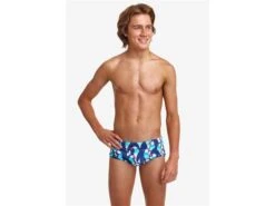 Funky Trunks Pengoo Parade Boys Badehose Sidewinder Trunks - 140 (24) -Schwimmausrüstung Geschäft FTS010B PENGOO PARADE 03