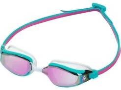 Aquasphere Fastlane Mirror Pink Schwimmbrille - Pink/turquoise