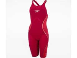 Speedo Fastskin LZR Pure Intent Wettkampfanzug Openback Kneeskin - 26 (D30) Black/phoenix Red