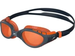 Schwimmausrüstung Geschäft 11 Speedo Futura Biofuse Flexiseal Schwimmbrille Navy-grey/orange