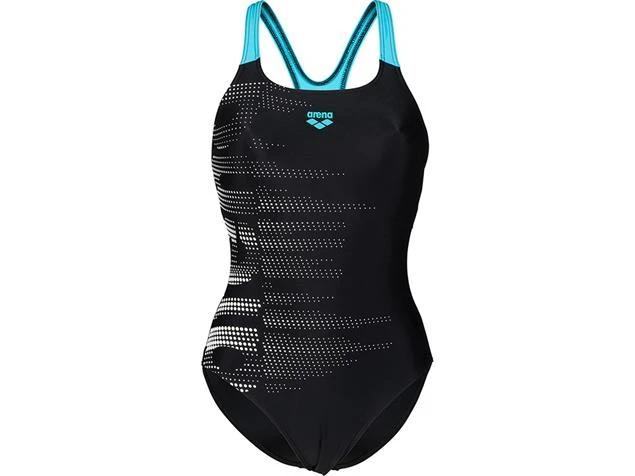 Arena Graphic Badeanzug Bustier New Swim Pro Back - 42 Black/martinica 3 Arena Graphic Badeanzug Bustier New Swim Pro Back - 42 Black/martinica