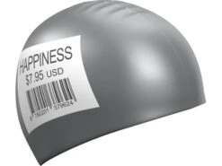 Mad Wave Happiness Silikon Badekappe - Silver