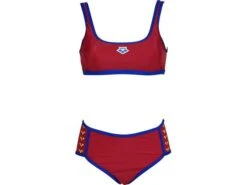 Arena Icons Top Schwimmbikini - 42 Burgundy/neon Blue