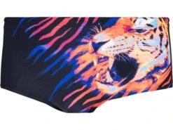 Speedo JungleBeast Placement Print Badehose Brief 16 Cm - Endurance+ - 3 Black/orange