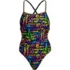 Funkita Love Funky Ladies Badeanzug Strapped In - 40 (14) -Schwimmausrüstung Geschäft Love20Funky20Ladies20Badeanzug 1