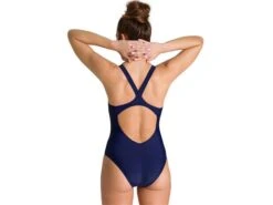 Arena Mirrored Badeanzug V Back - 36 Navy -Schwimmausrüstung Geschäft Mirrored20Badeanzug navio 4