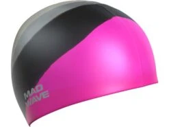Mad Wave Multi Adult Big Silikon Badekappe Big Size - Pink