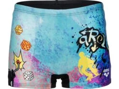 Arena Placement Jungen Badehose - 128 Black/multi