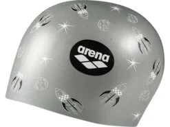 Arena Poolish Moulded Silikon Badekappe - Rocket Silver