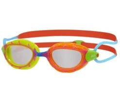 Zoggs Predator Junior Schwimmbrille Green&orange-red&blue/clear