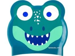 Speedo Printed Character Junior Silikon Badekappe Green/green